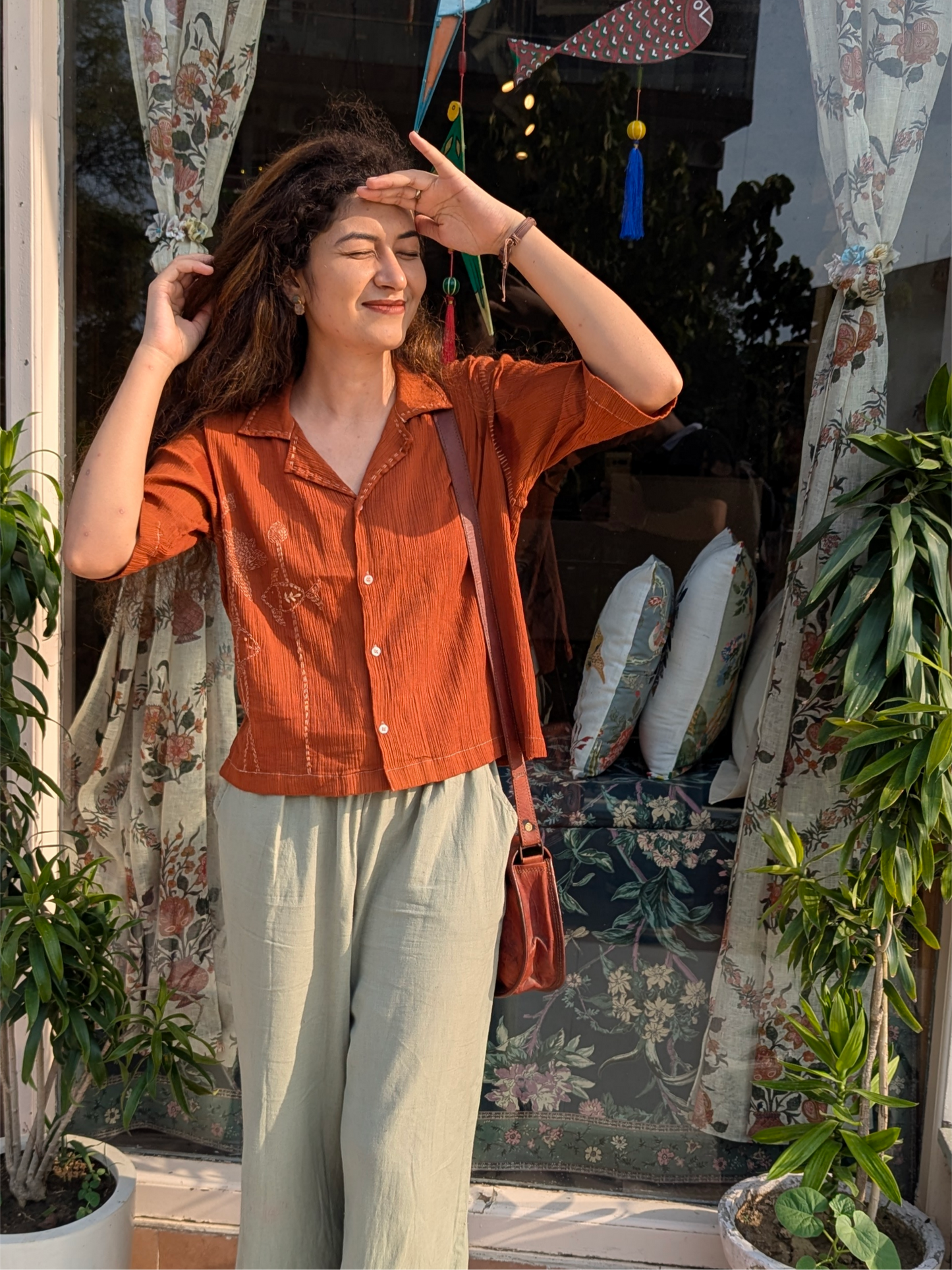 Terracotta Macchli Shirt