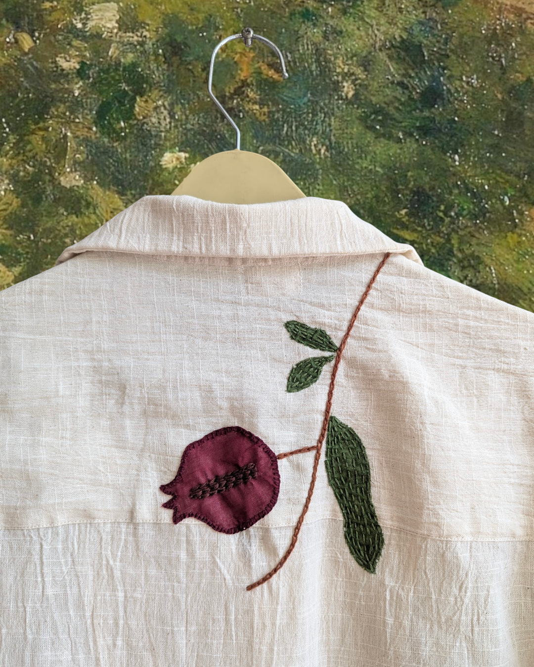 Anaar in Oatmeal White