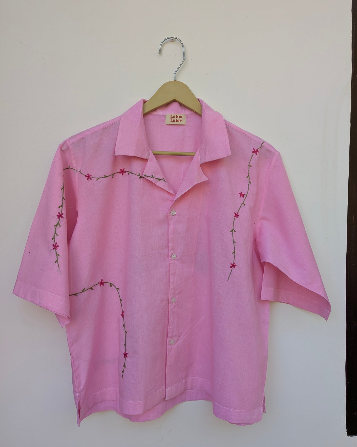 Gudhal hand-embroidered Cotton Shirt