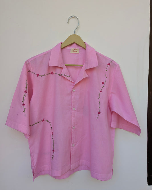 Gudhal hand-embroidered Cotton Shirt