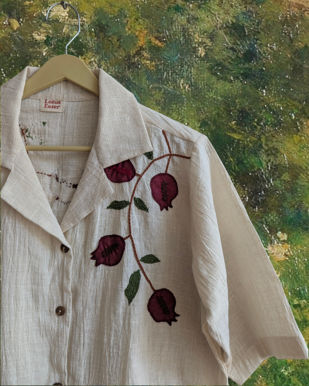 Anaar in Oatmeal White