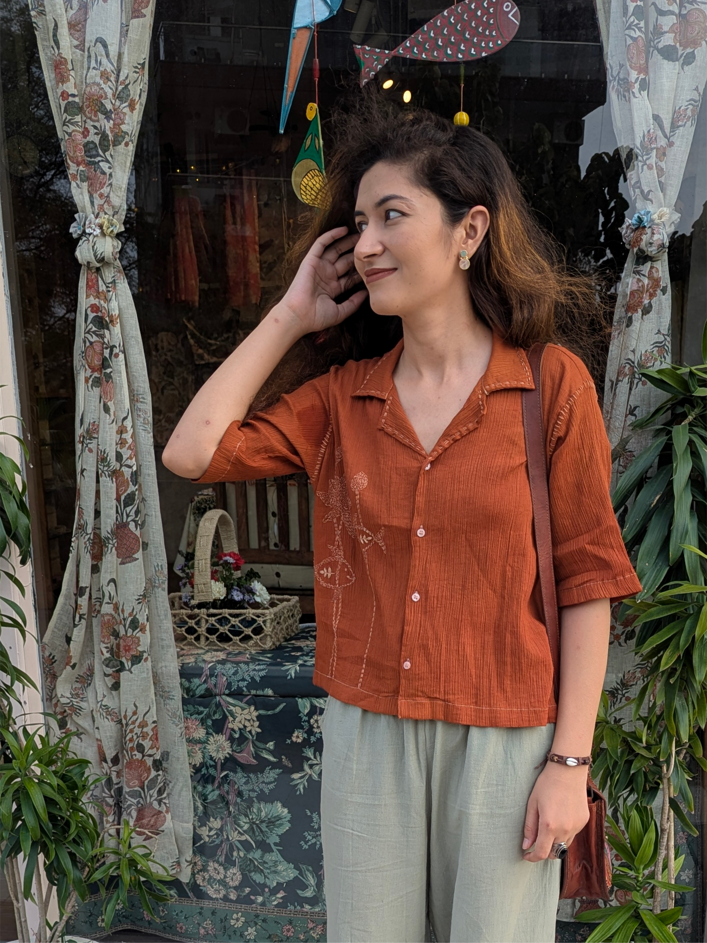 Terracotta Macchli Shirt
