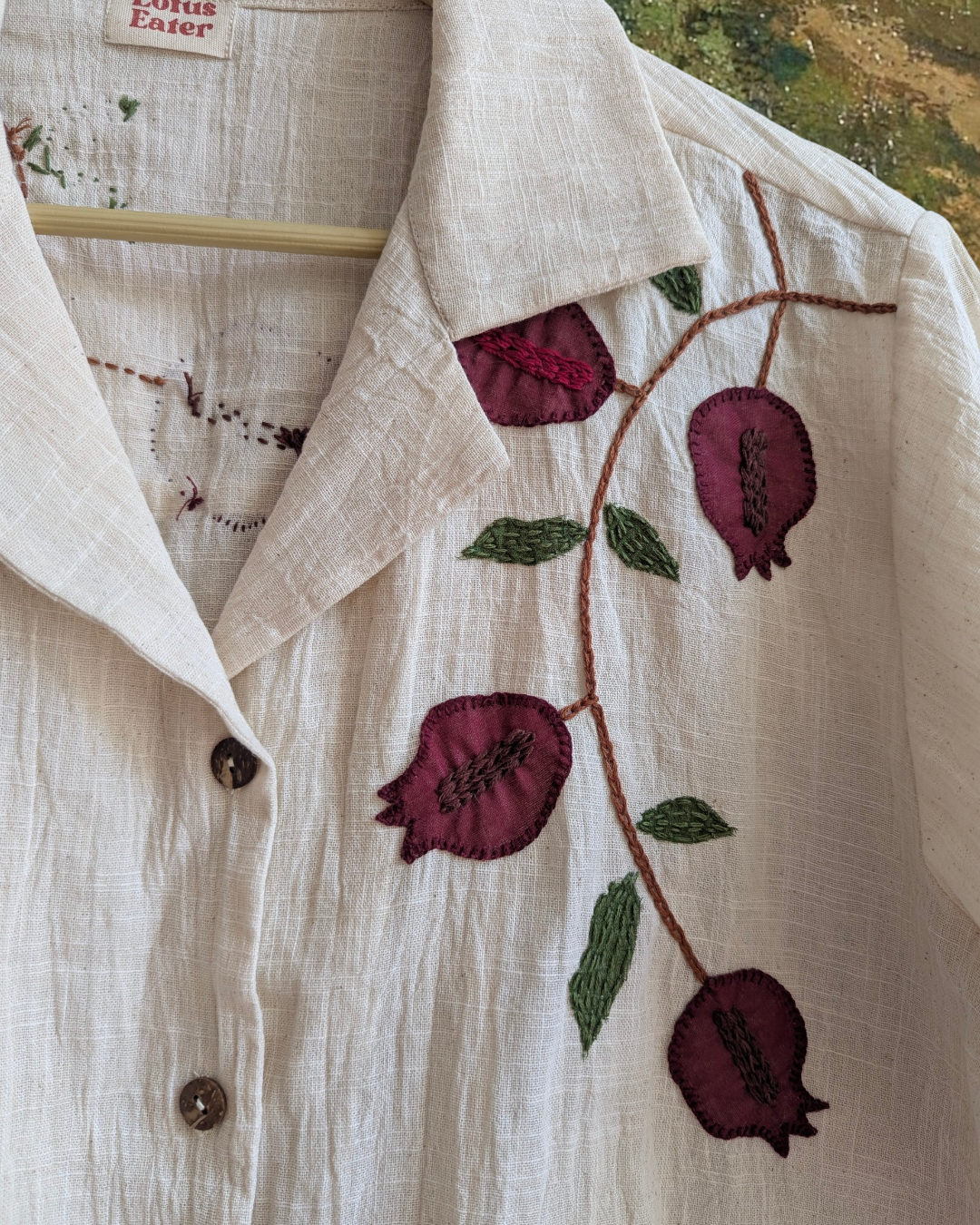 Anaar in Oatmeal White