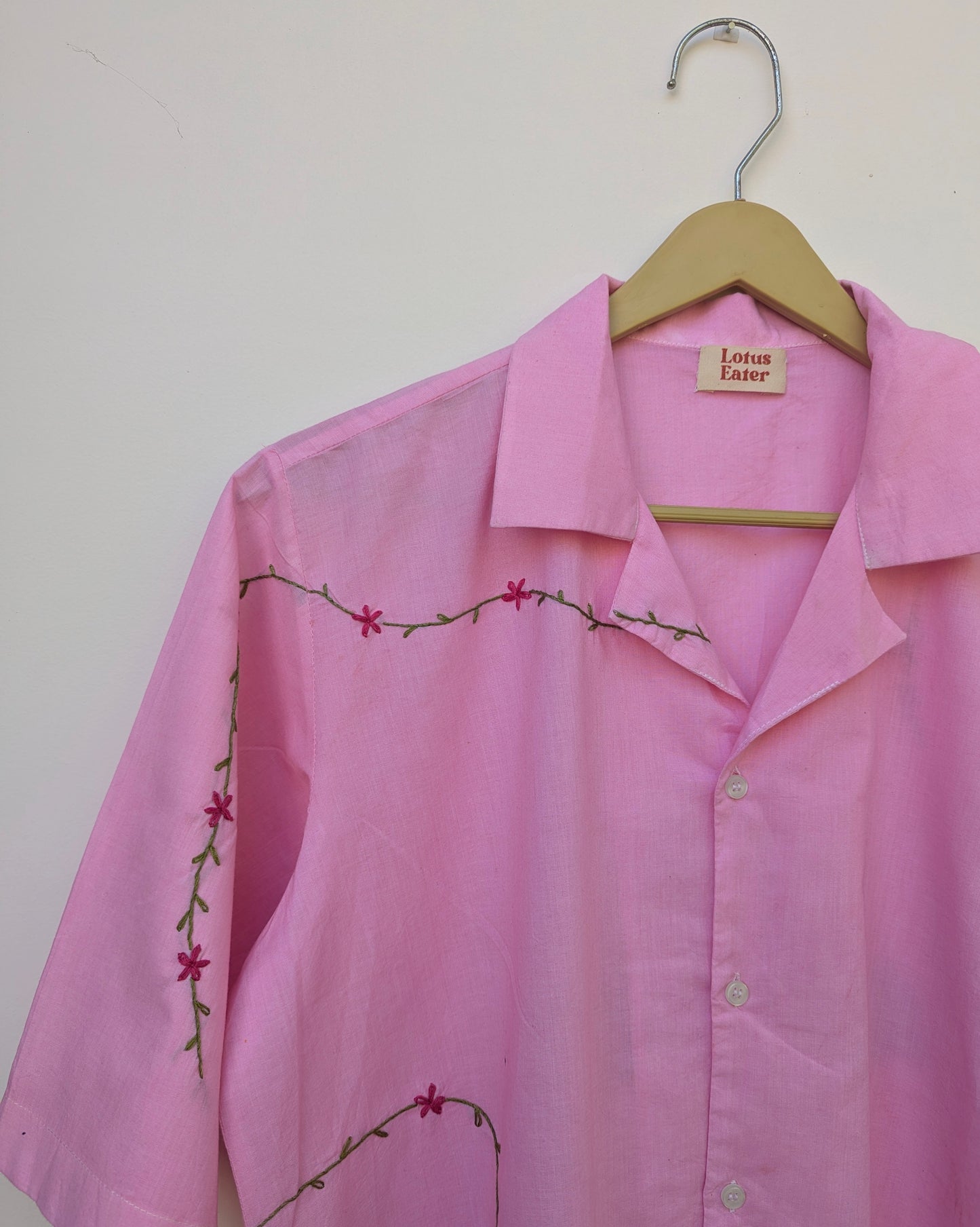 Gudhal hand-embroidered Cotton Shirt