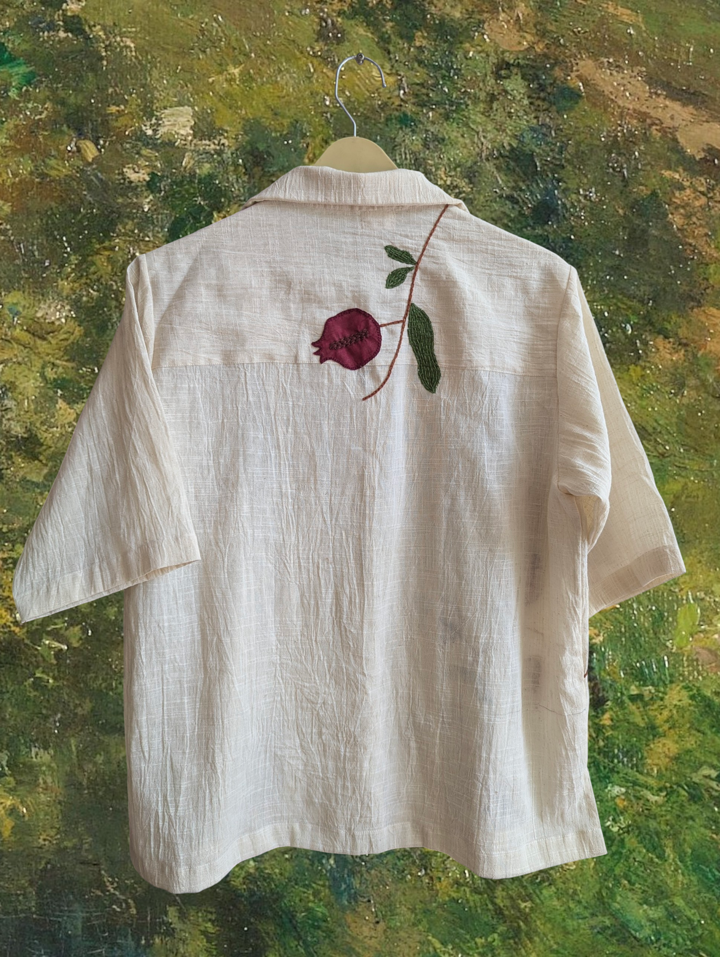 Anaar in Oatmeal White