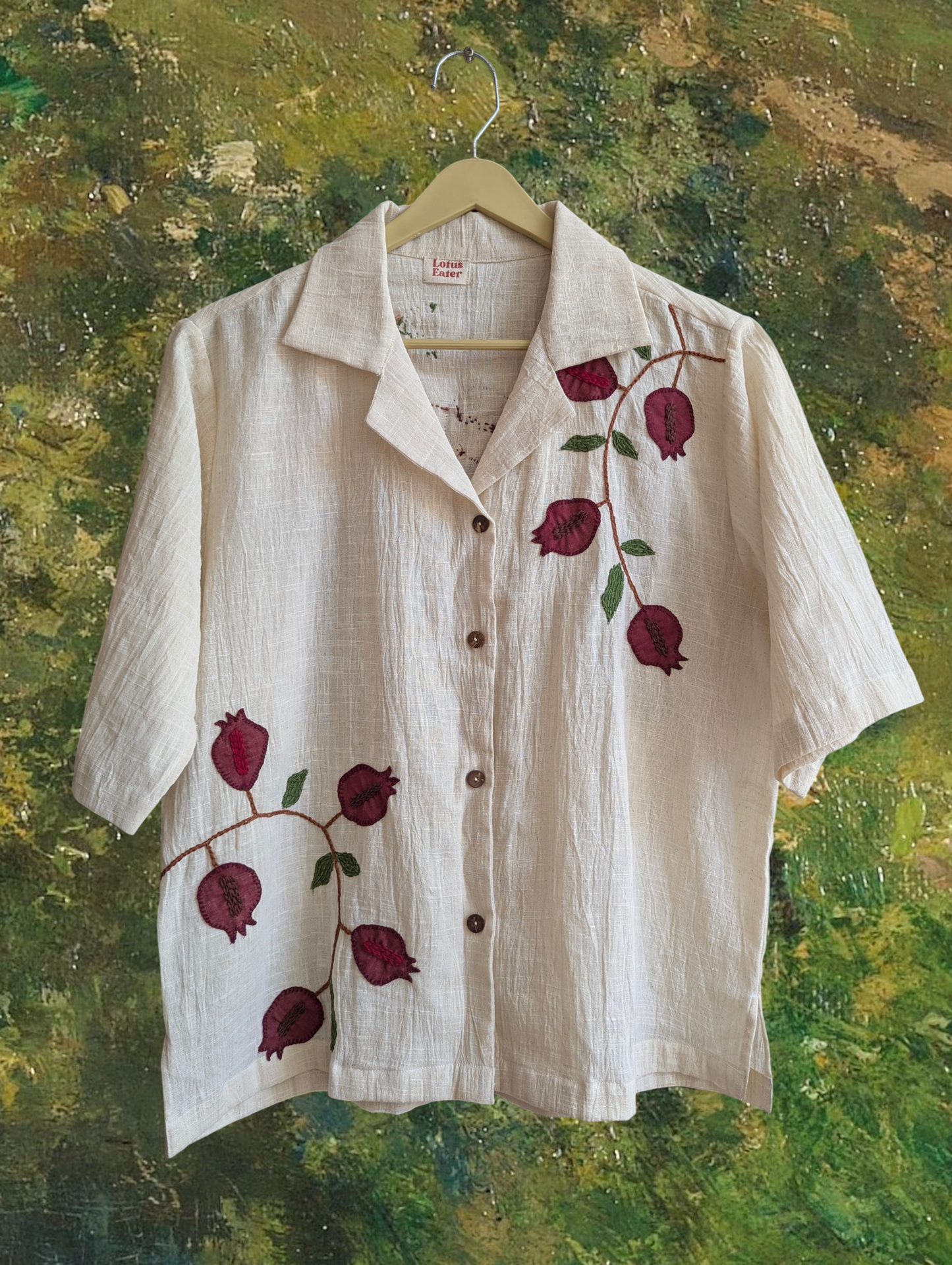 Anaar in Oatmeal White