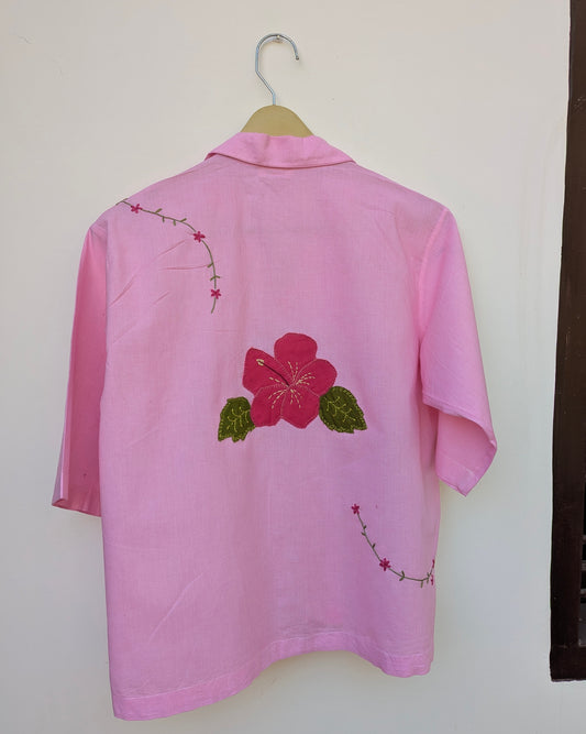 Gudhal hand-embroidered Cotton Shirt