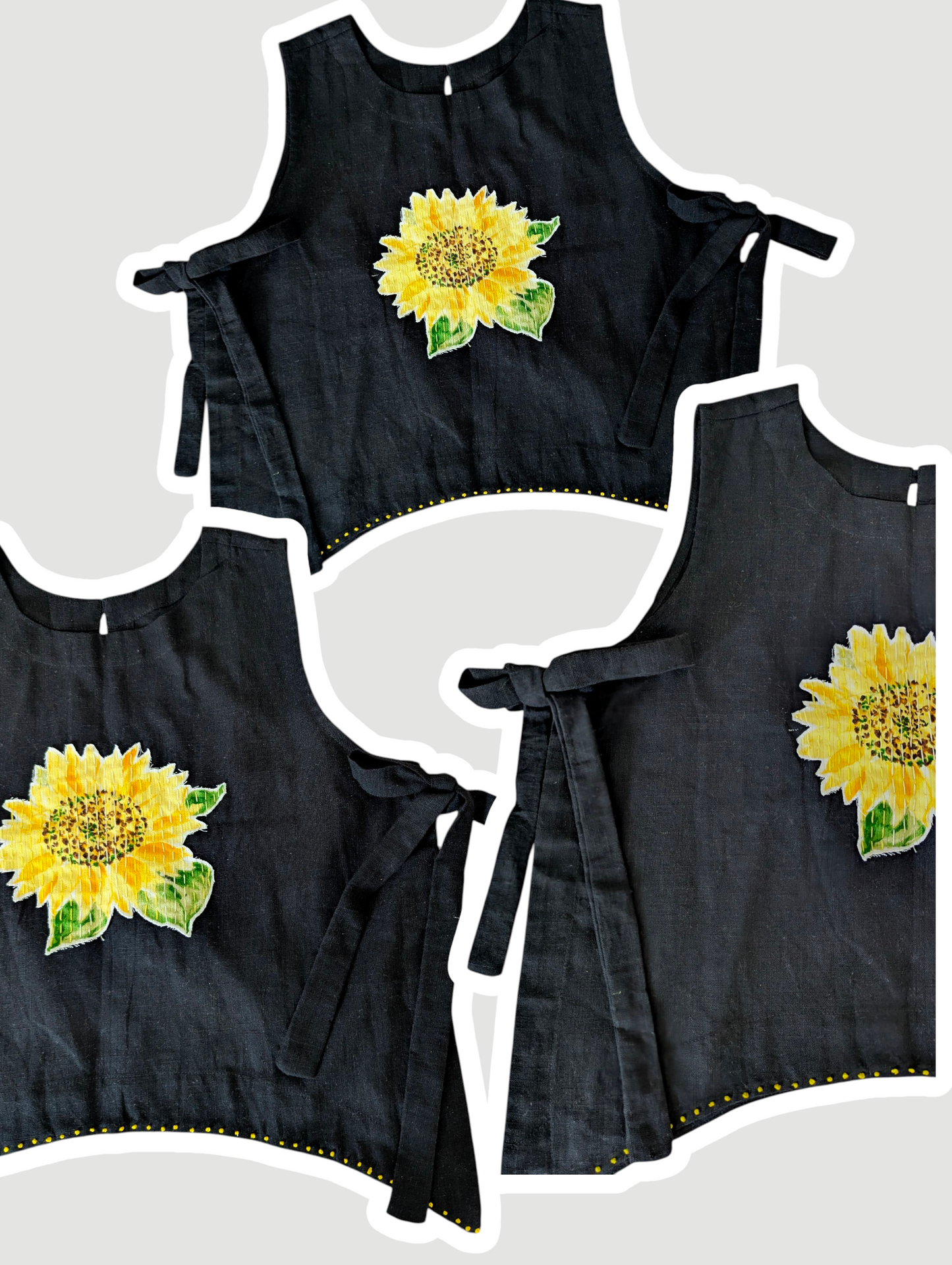 Sunflower Motif Top
