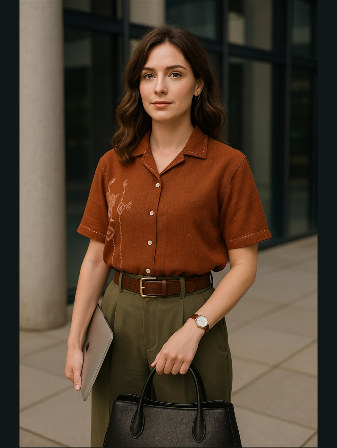 Terracotta Macchli Shirt