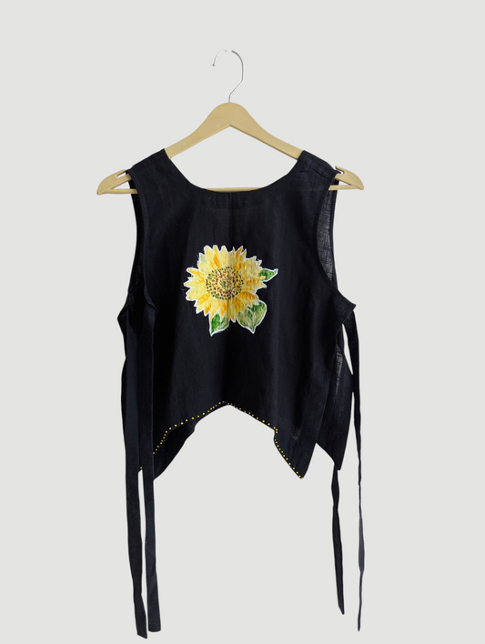 Sunflower Motif Top
